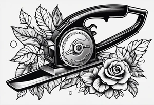 Hand saw tattoo idea