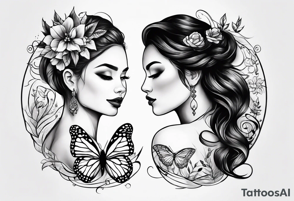 matching couple tattoos small tattoo idea