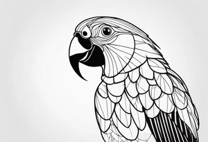 parrot tattoo idea