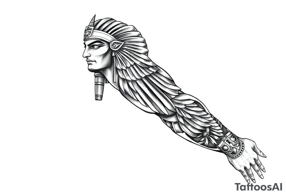 Egyptian theme tattoo idea