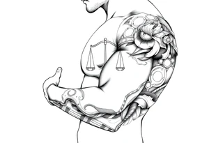 Computer code software developer, father of 6, masculine , strength, overcome, Libra, tattoo idea