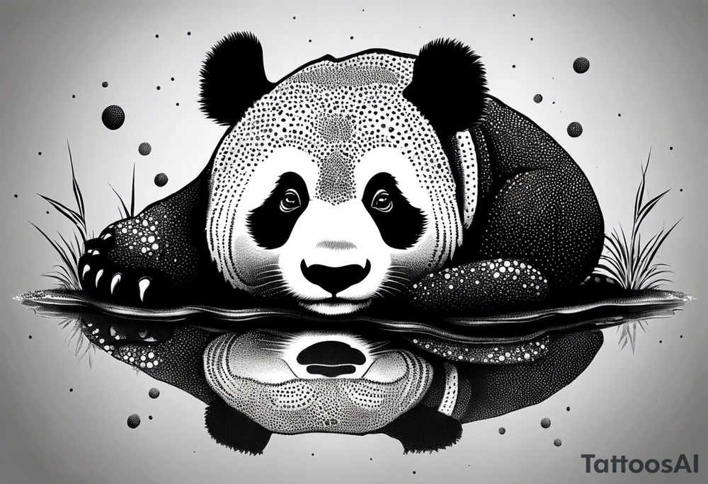 Panda y2k crocs tattoo idea