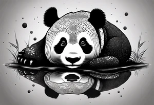 Panda y2k crocs tattoo idea