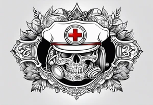 Nurse traditional style tattoo idea