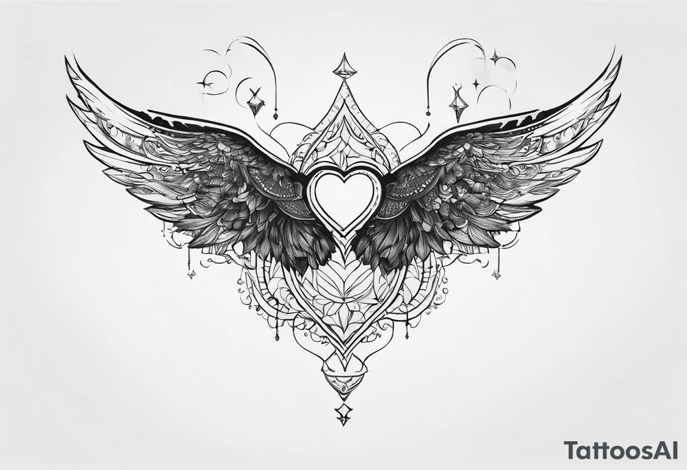 Want the lyrics “the night belongs to you, I must be someone new.” With wings tattoo idea