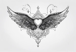 Want the  lyrics “the night belongs to you, I must be someone new.” With wings tattoo idea