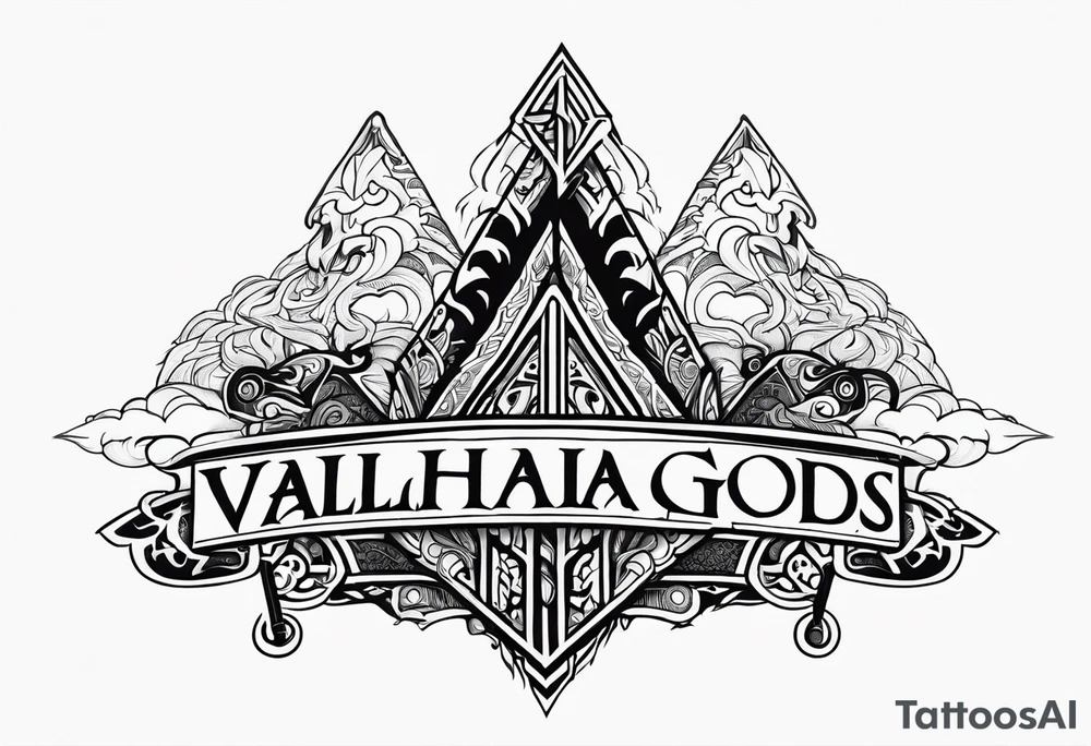 Valhalla gods tattoo idea