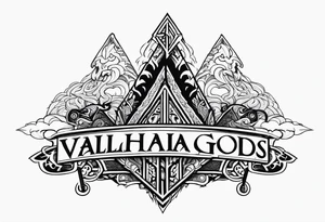 Valhalla gods tattoo idea