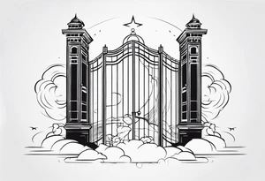 heaven gate vector tattoo idea