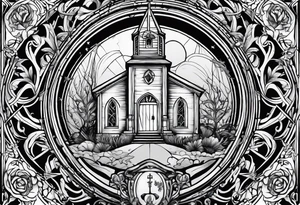 Witchcraft church addiction jail mom farm  cancer zodiac 69 broken blessed lost tattoo idea