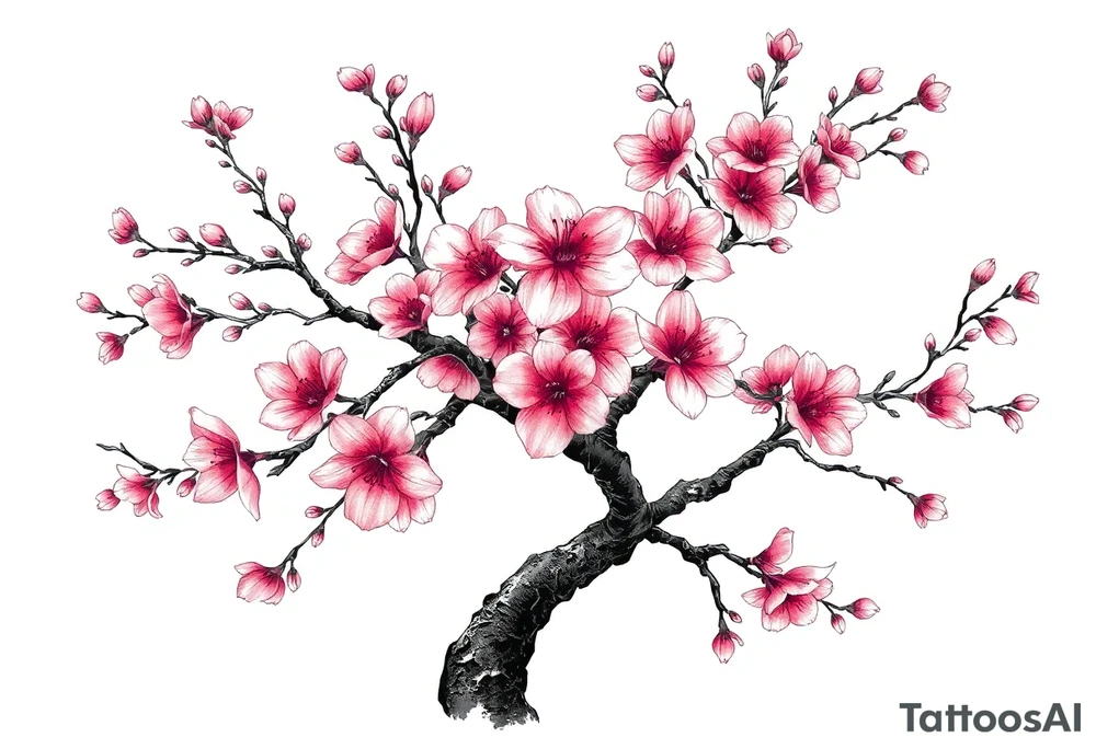 cherryblossom tree tattoo idea