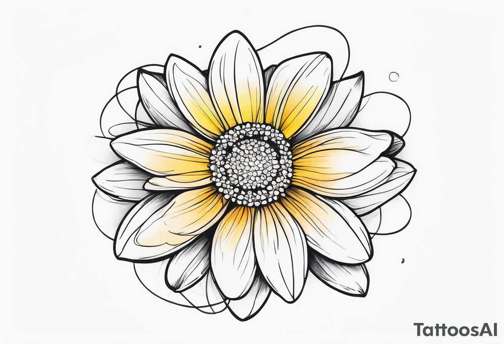 Daisy infinity symbol tattoo idea