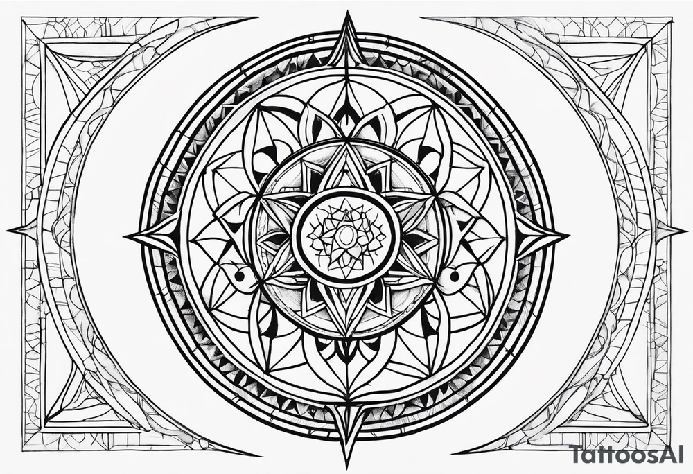 sacred geometry tattoo idea