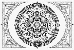 sacred geometry tattoo idea
