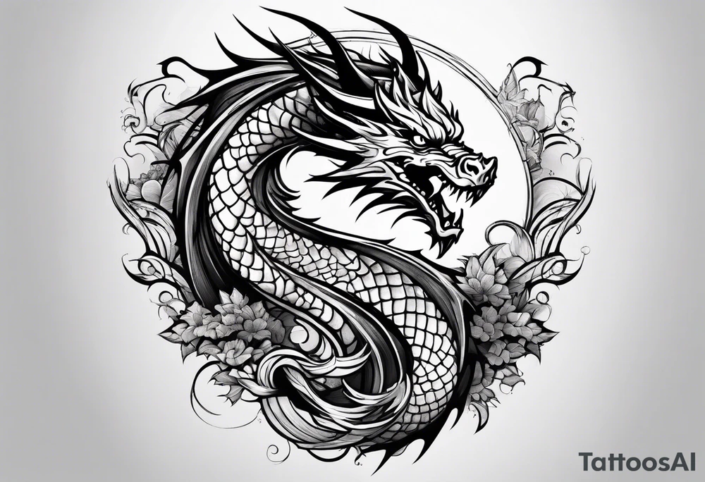 A dragon tattoo idea