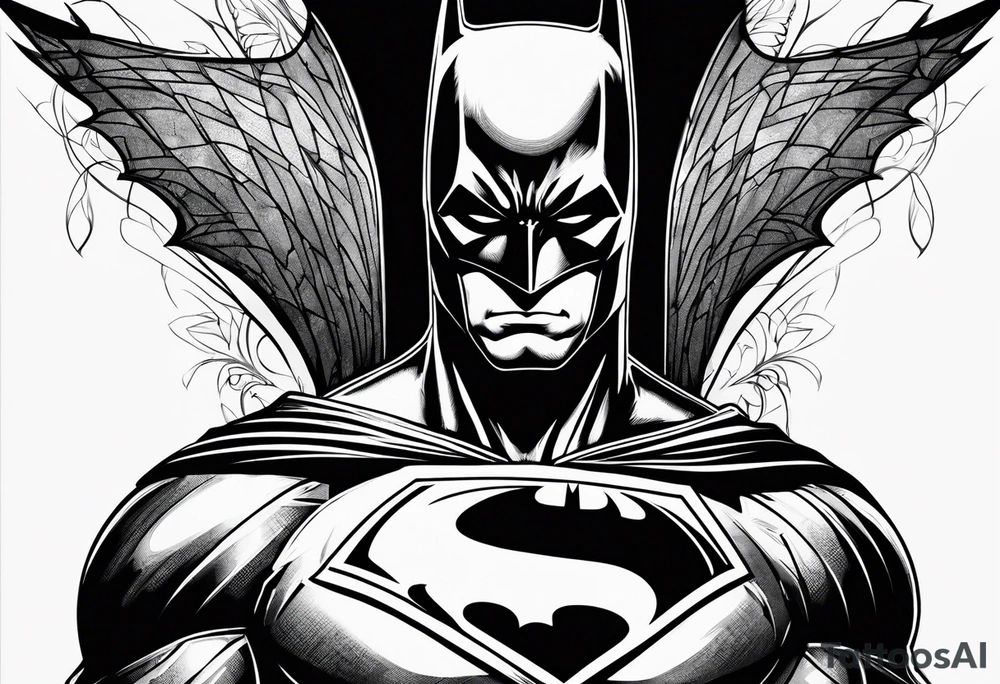 batman symbol tattoo idea