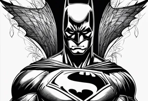 batman symbol tattoo idea