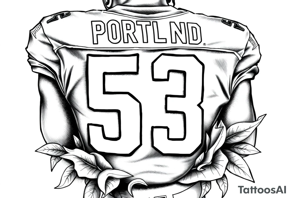 Portland oregon 503, football 53 tattoo idea