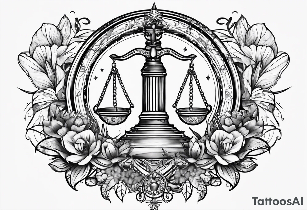 Libra tattoo idea