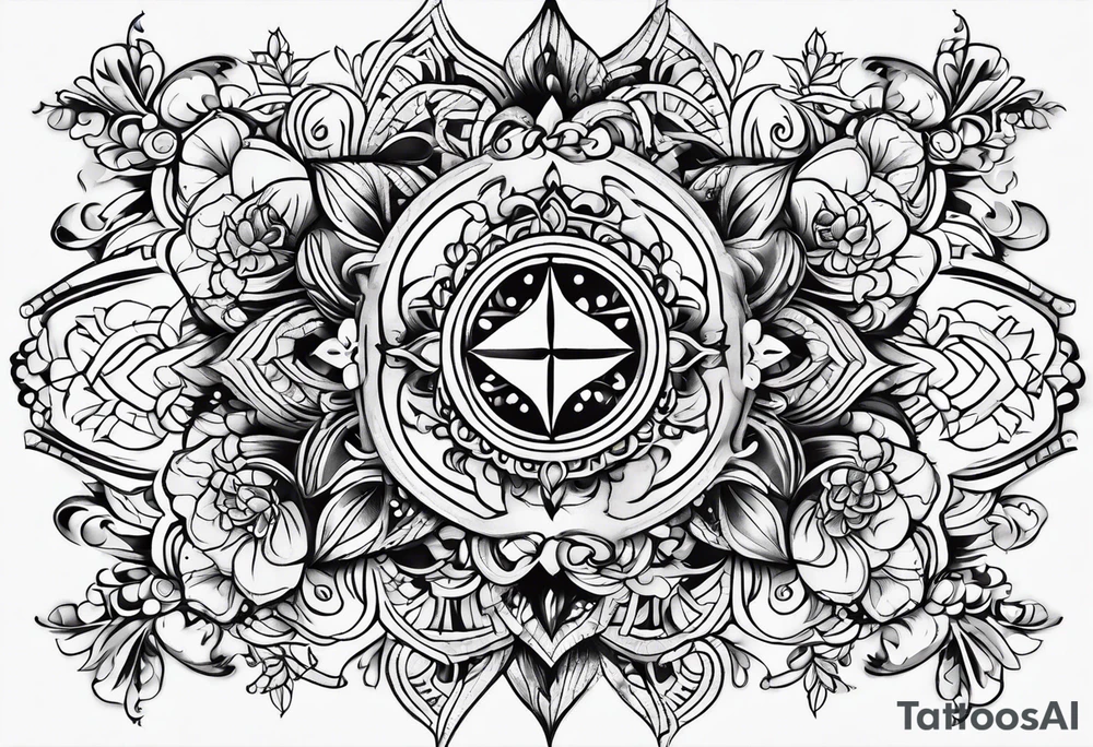Unconditional love pattern tattoo idea