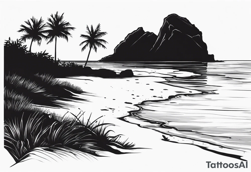 Amicizia estate spiaggia appuntamento piccolo tattoo idea