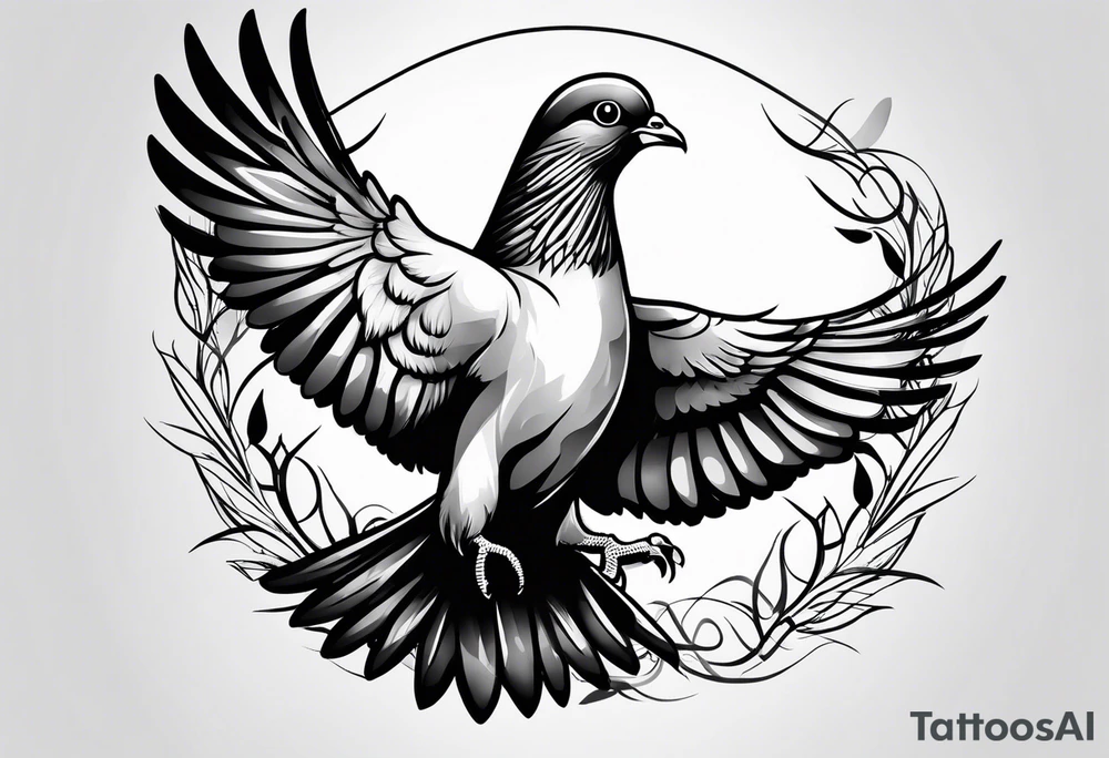 Pigeon tattoo idea