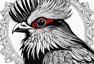 Turaco bird tattoo idea
