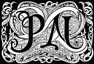Initials JDM , JNM , JAG tattoo idea