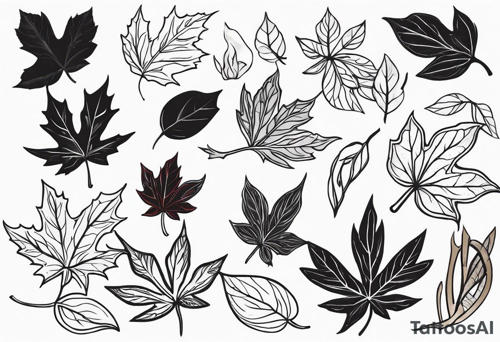 Maple seed tattoo idea