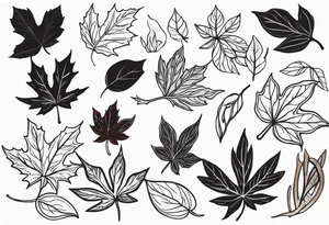 Maple seed tattoo idea