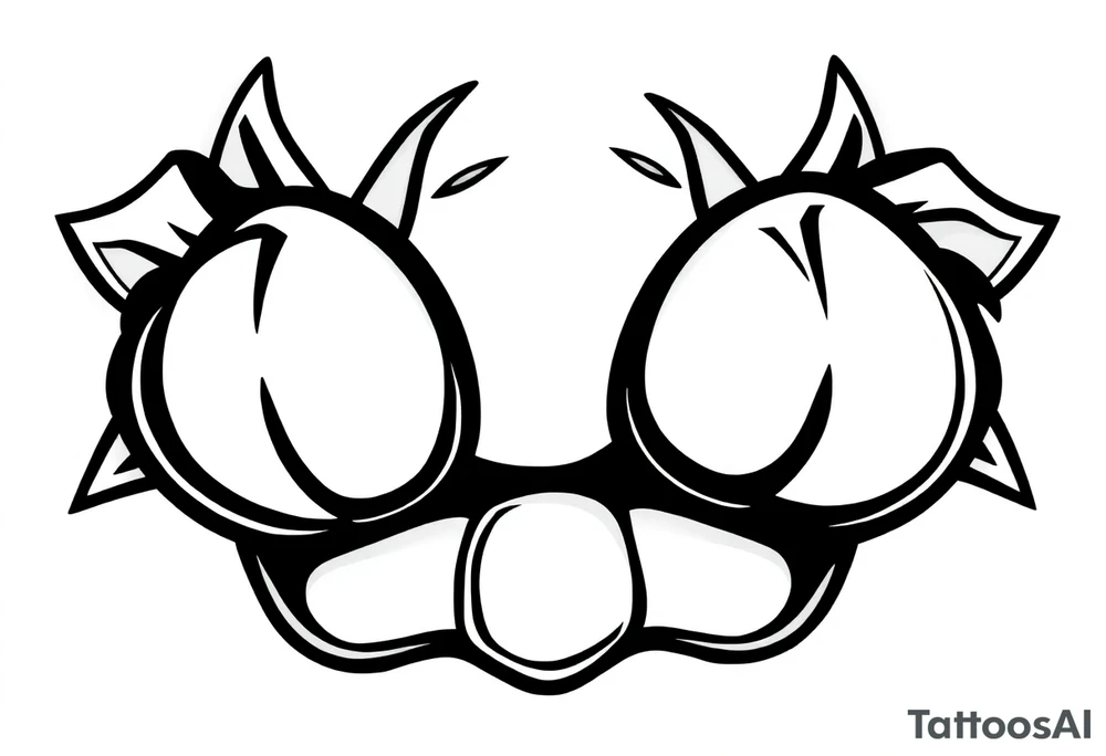 Breasts tattoo idea