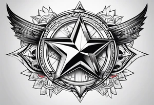 linework
stars tattoo idea