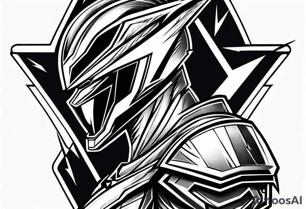 Power rangers lightning bolt logo tattoo idea