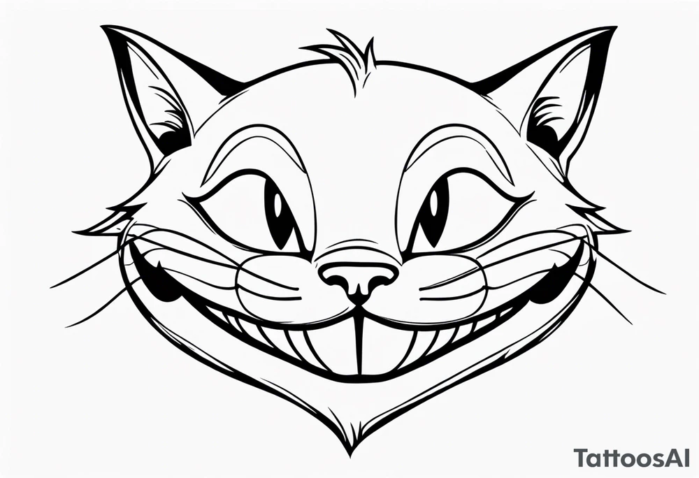 Cheshire Cat tattoo idea