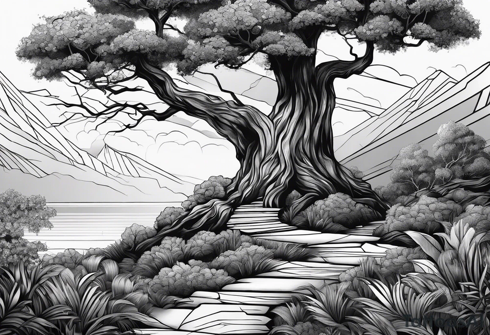 concept design, trees, tattoo idea