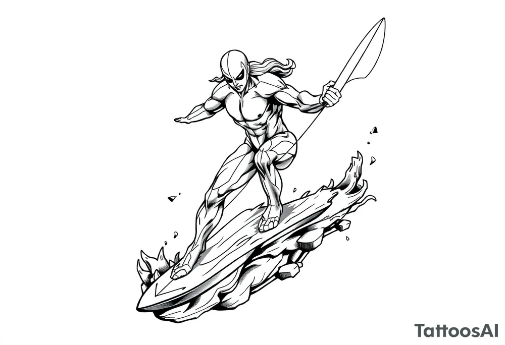 Silver Surfer tattoo idea