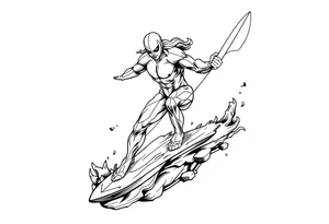 Silver Surfer tattoo idea