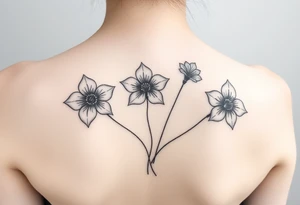 Kite flowers tattoo idea