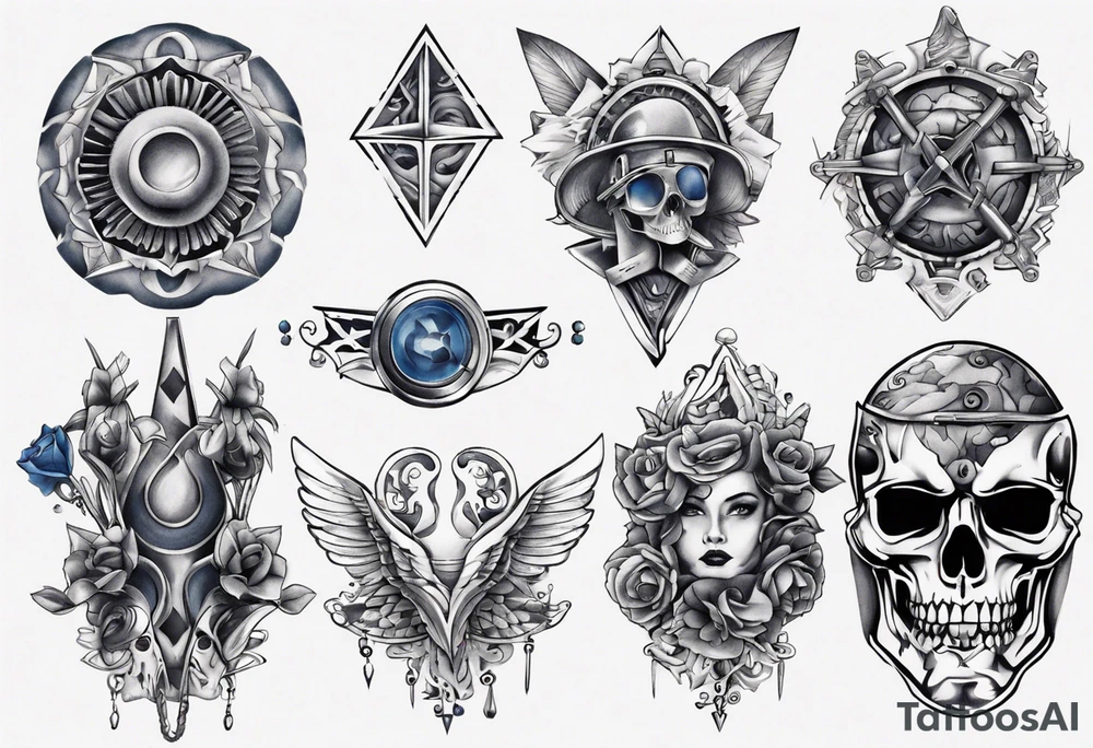 steel
blue collar tattoo idea