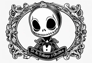 Nightmare before christmas, Dr finklestien chibi tattoo idea