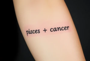 zodiac sign "pisces + cancer" tattoo idea