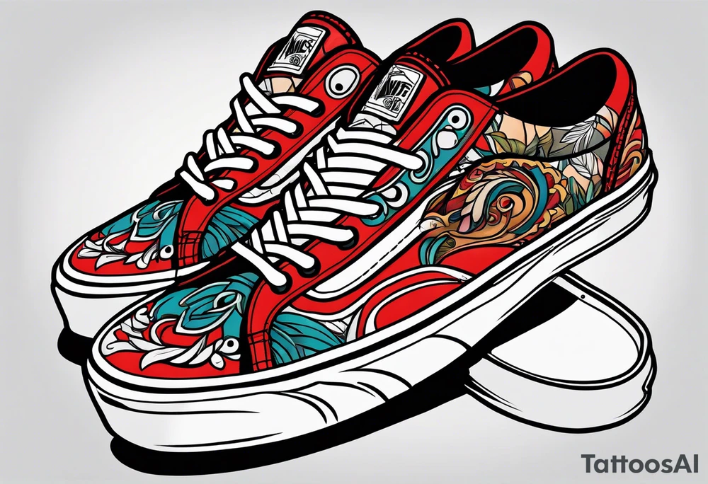 vans converse tattoo idea