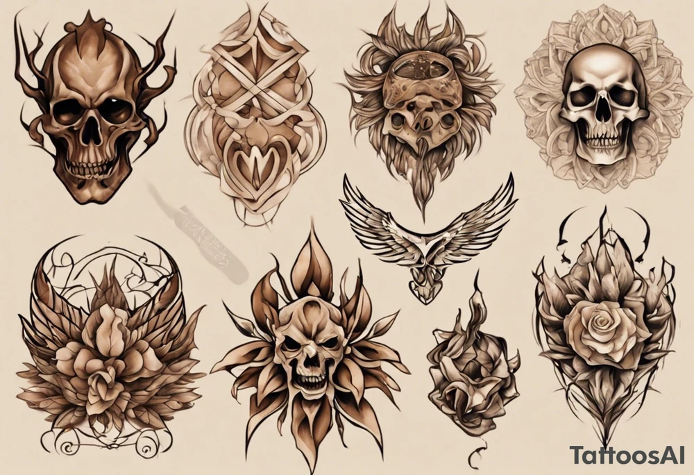 brown/beige regius tattoo idea