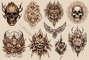 brown/beige regius tattoo idea