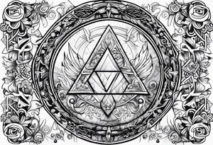 Legend Of Zelda arm sleeve tattoo idea
