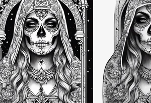 Santa muerte tattoo idea