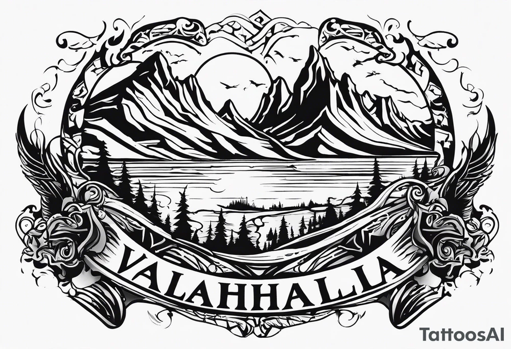 Valhalla path tattoo idea