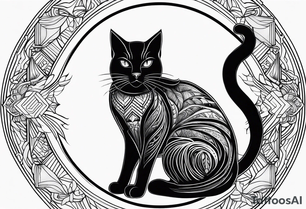 Black Cat tattoo idea