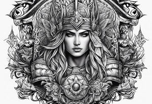 Valhalla word tattoo idea
