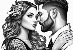 Father daughter tattoo idea